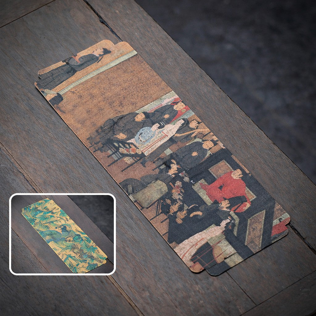 Waterproof Chinese art tea mat with Imperial Court Scene design