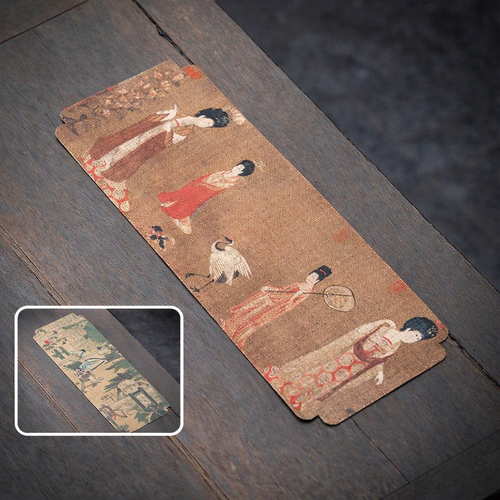Waterproof Chinese art tea mat with Imperial Entertainment Scene design
